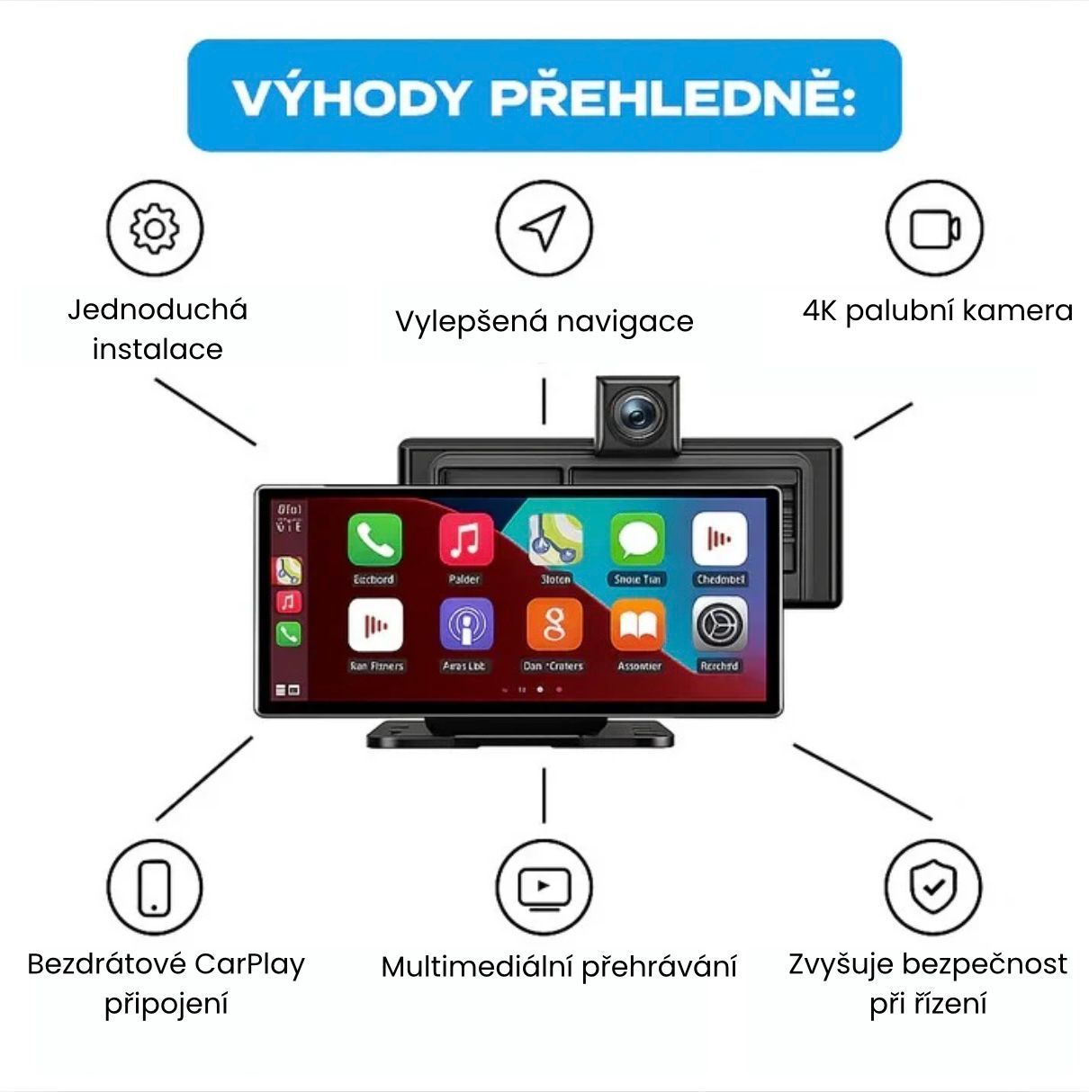 DriveDisplej PRO  - CarPlay systém